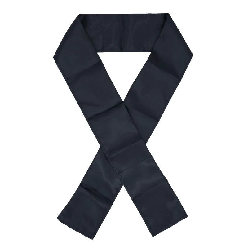 Black edge silk scarf