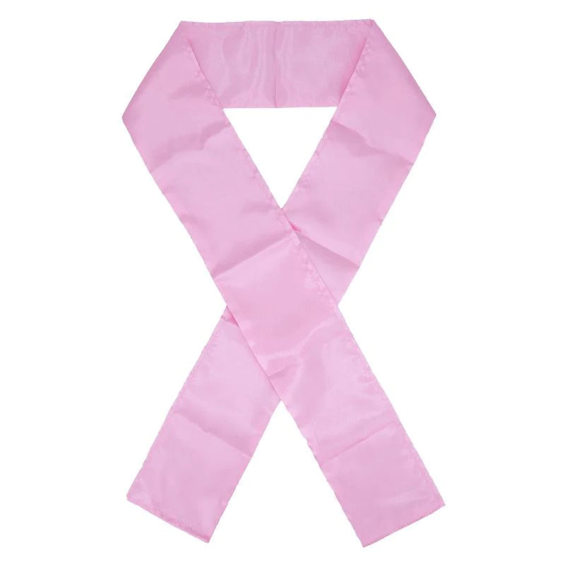 Blush pink edge silk scarf