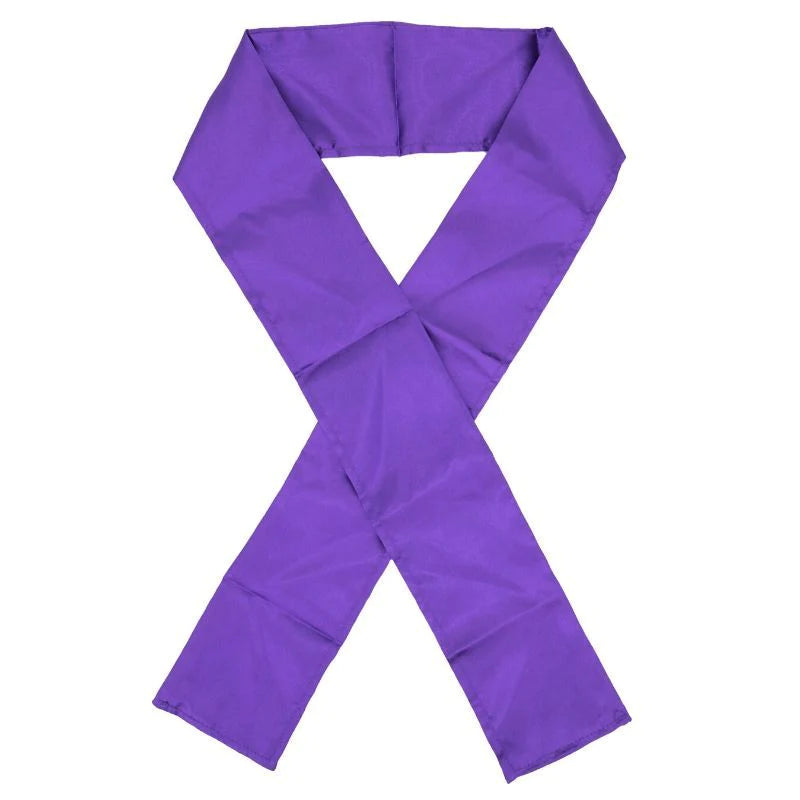 Purple edge silk scarf