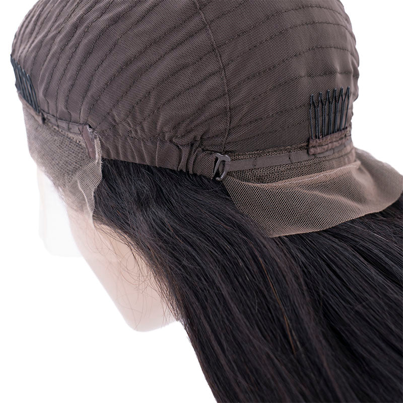 Back view of HD Straight Lace Front Wig
