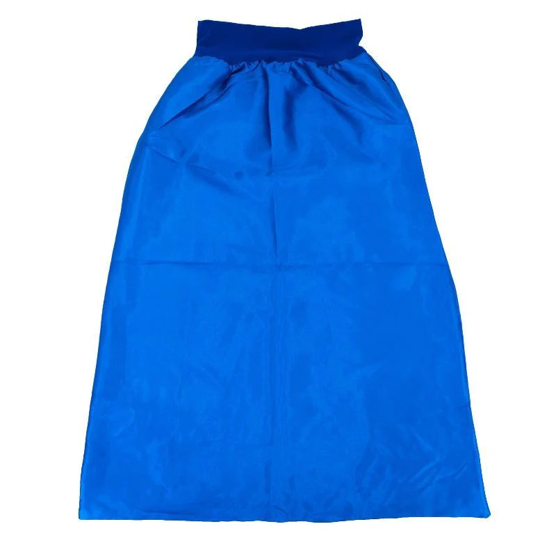 blue long silk bonnet