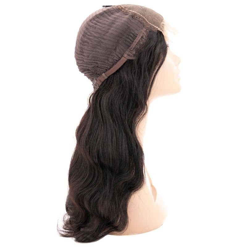 body wave closure wig side inside