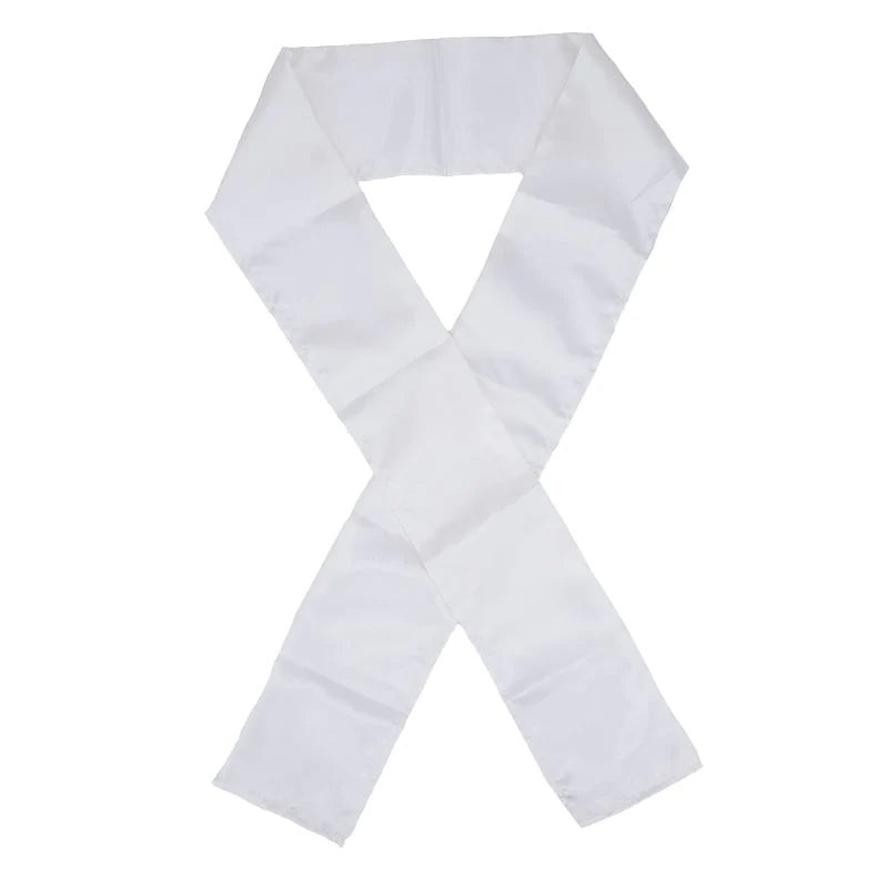 cream edge silk scarf