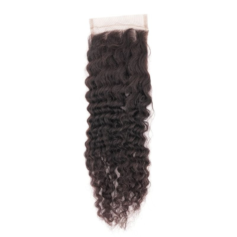 Afro Kinky Curly Closure front view