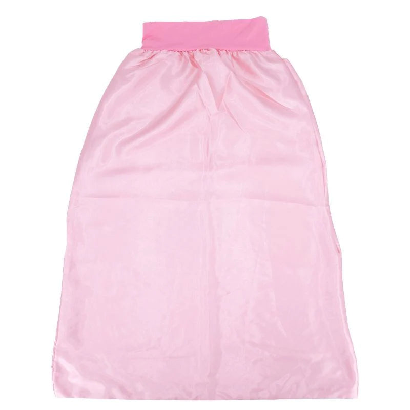 pink long silk bonnet