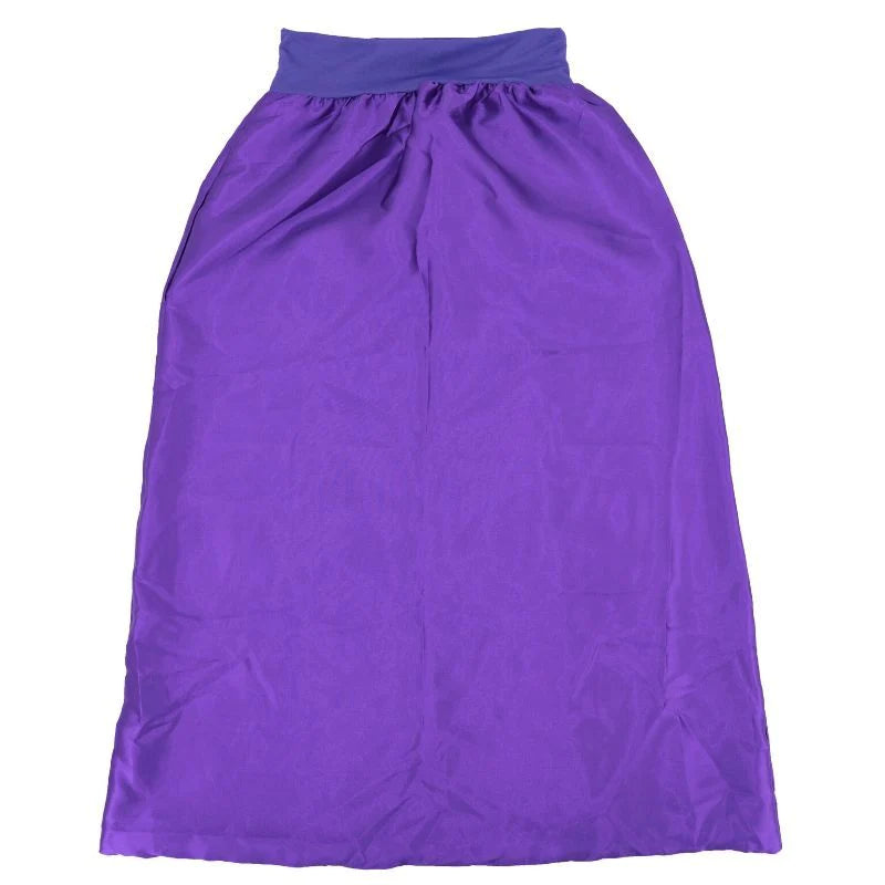 purple long silk bonnet