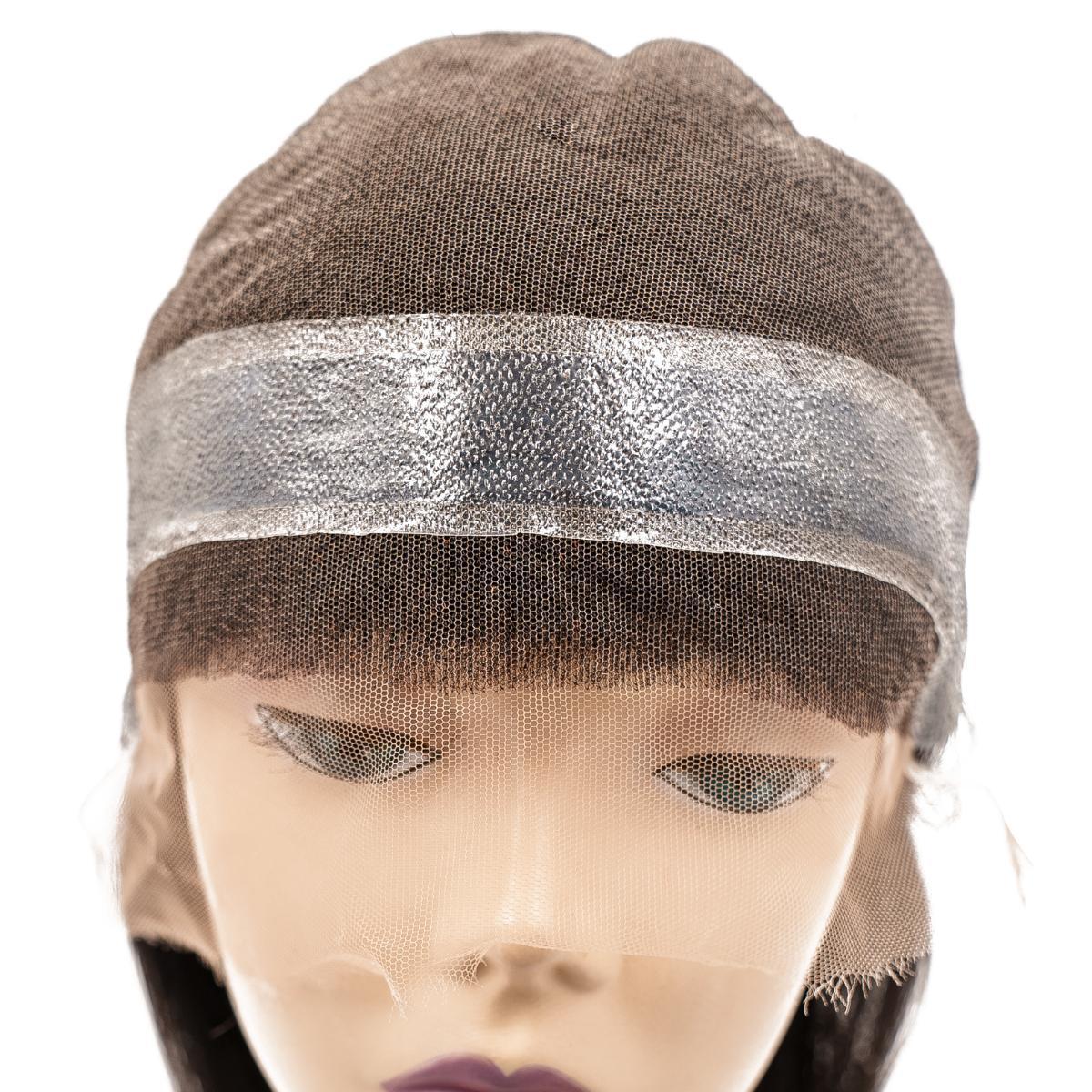 Straight Mono Lace Front PU Medical Wigs