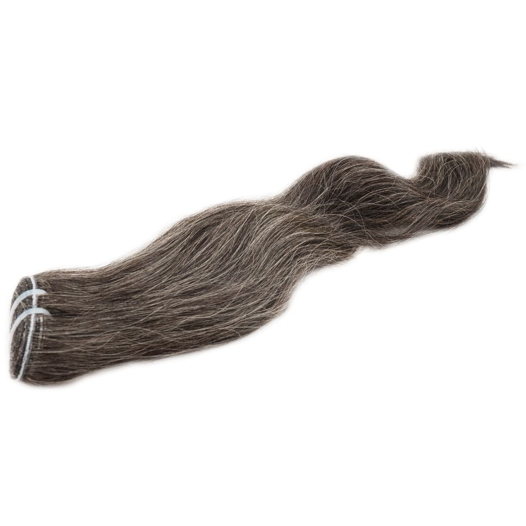 Raw Vietnamese Natural Gray Hair Extensions