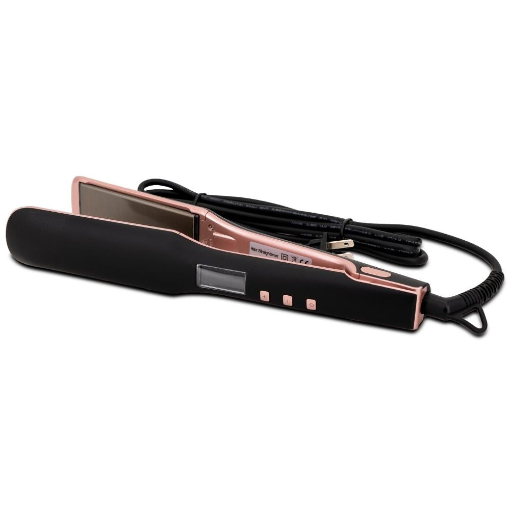 black pink flat iron titanium