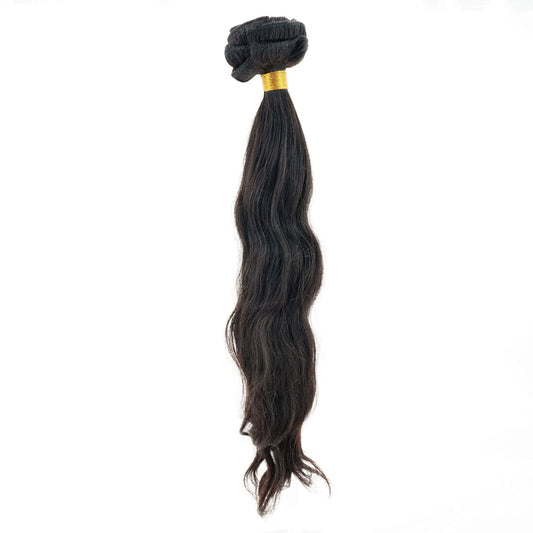 Indian curly natural black clip-in hair extensions
