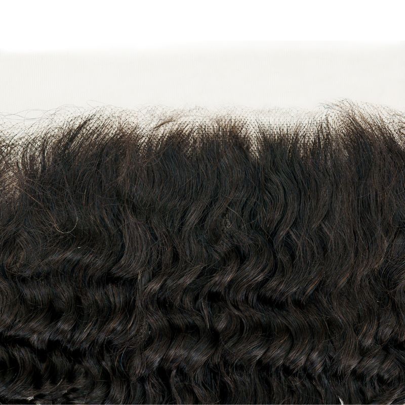Brazilian Deep Wave HD 13'x6" frontal for deep wave wig making.