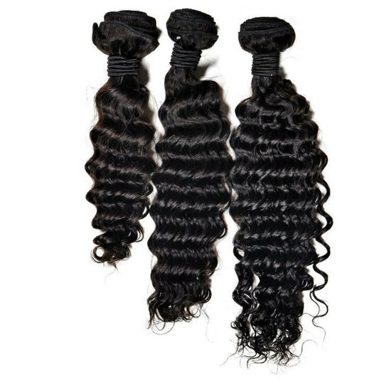 Brazilian Deep Wave Bundles used to add volume or length to wavy hair.