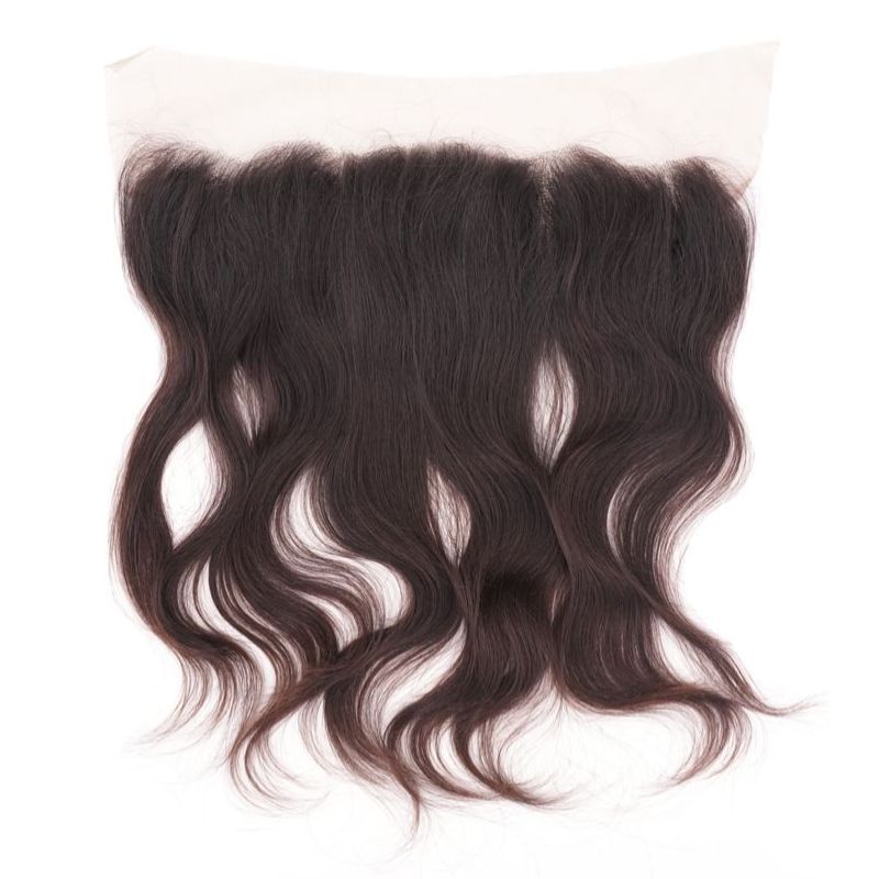 Raw Indian Wavy Transparent Frontal on a white background