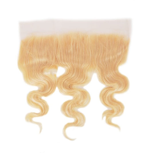 Brazilian Blonde Body Wave Blonde Frontal for wig making.
